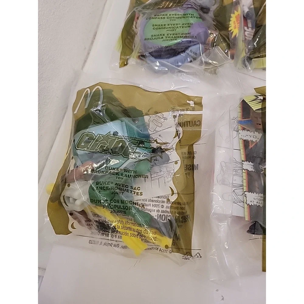 2004‎ McDonalds GI Joe Valor Venom Complete Set 1-8 Sealed w Boxes
